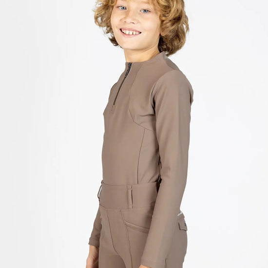Maximilian Equestrian YR Long Sleeve Base Layer (Nougat) by Maximilian Equestrian at  Try a Bit