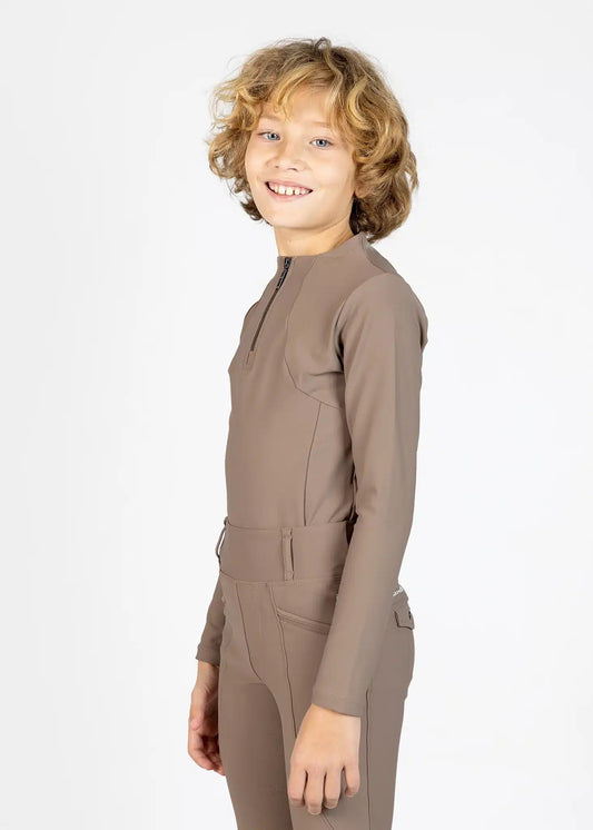 Maximilian Equestrian YR Long Sleeve Base Layer (Nougat) by Maximilian Equestrian at  Try a Bit