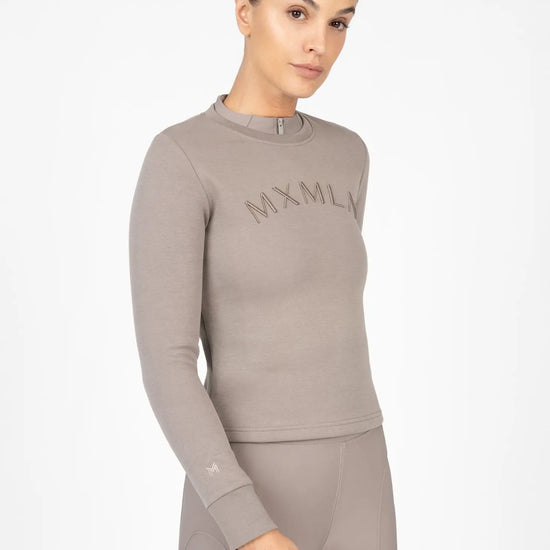 Sync Sweatshirt (Taupe) by Maximilian Equestrian at  Try A Bit