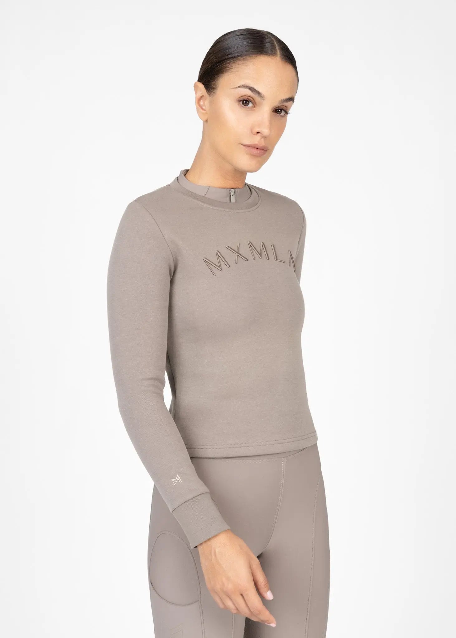 Sync Sweatshirt (Taupe) by Maximilian Equestrian at  Try A Bit