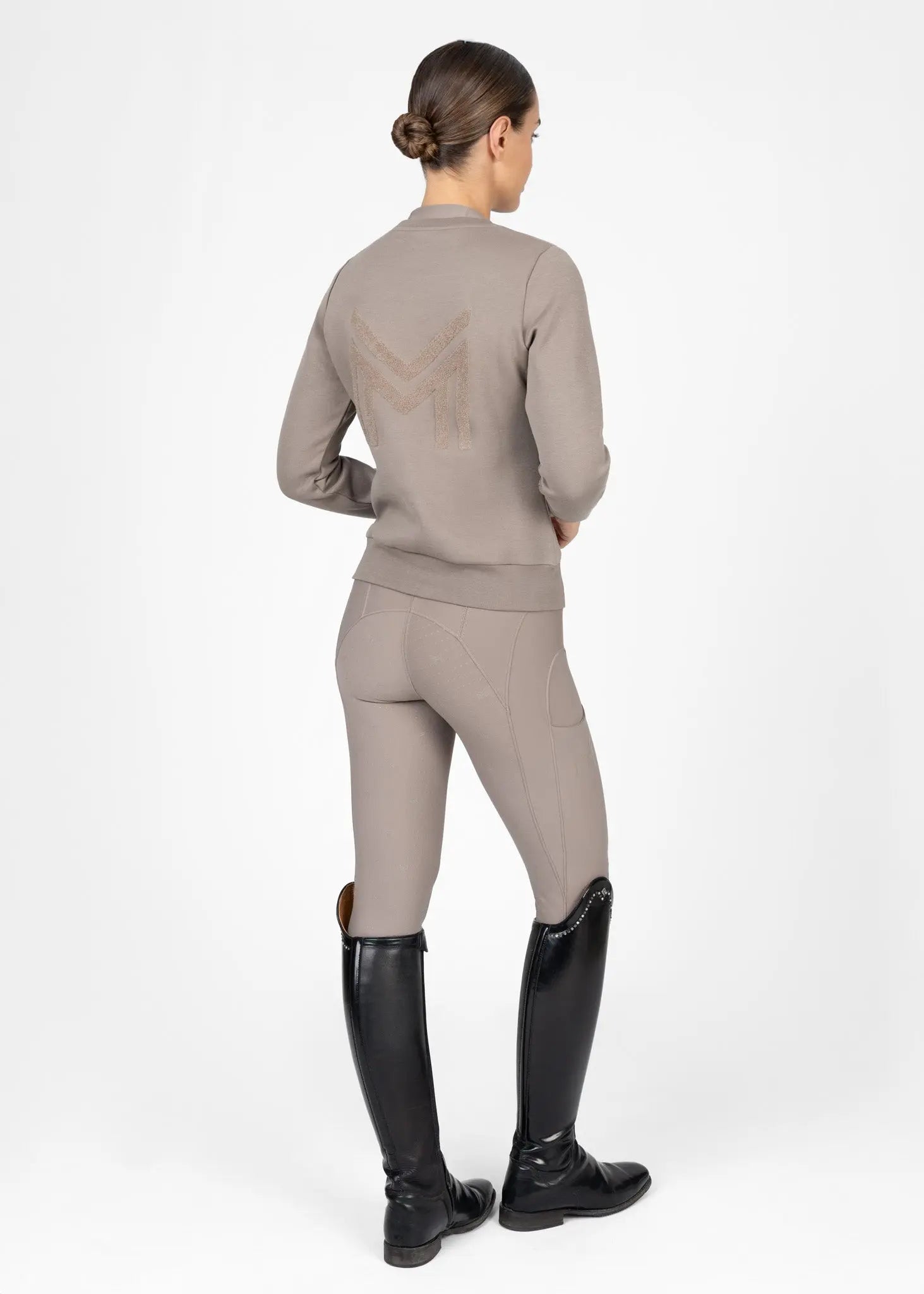 Loft Sweatshirt (Taupe) by Maximilian Equestrian at  Try A Bit