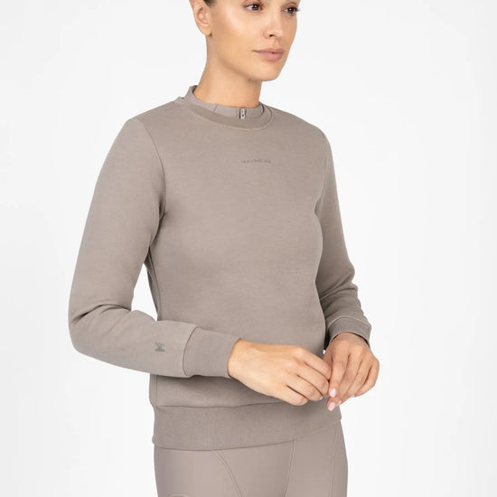 Loft Sweatshirt (Taupe) by Maximilian Equestrian at  Try A Bit