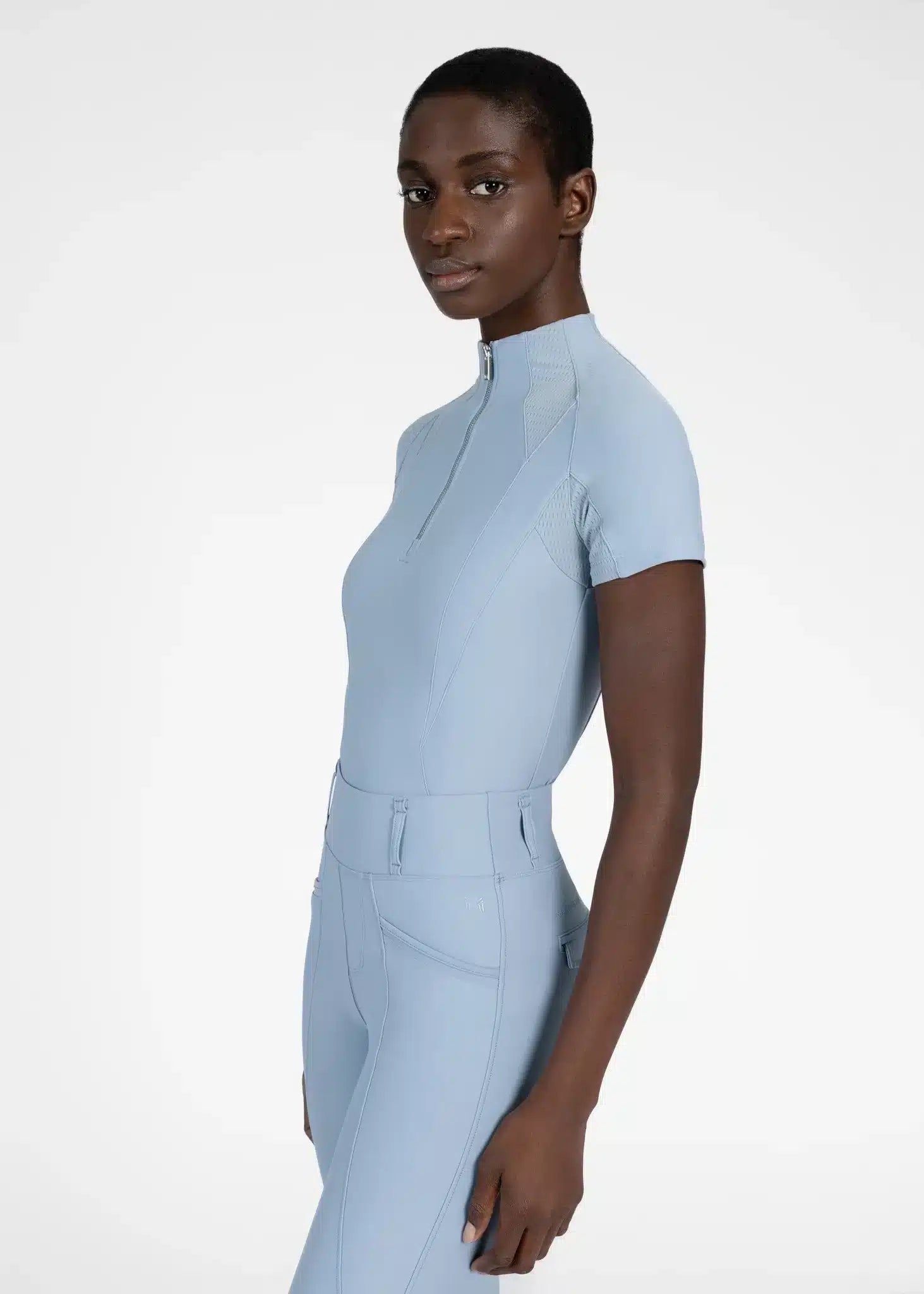 Maximilian Equestrian Frame Short Sleeve Base Layer - Performance Riding Top by Maximilian Equestrian at  Try a Bit