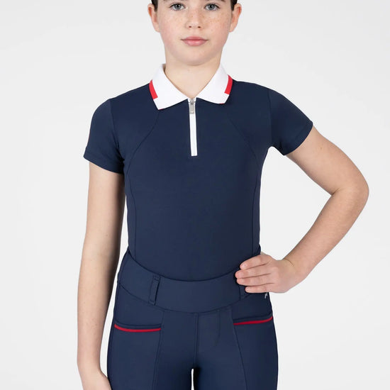 YR Concept Short Sleeve Polo Shirt (Navy) by Maximilian Equestrian at  Try A Bit