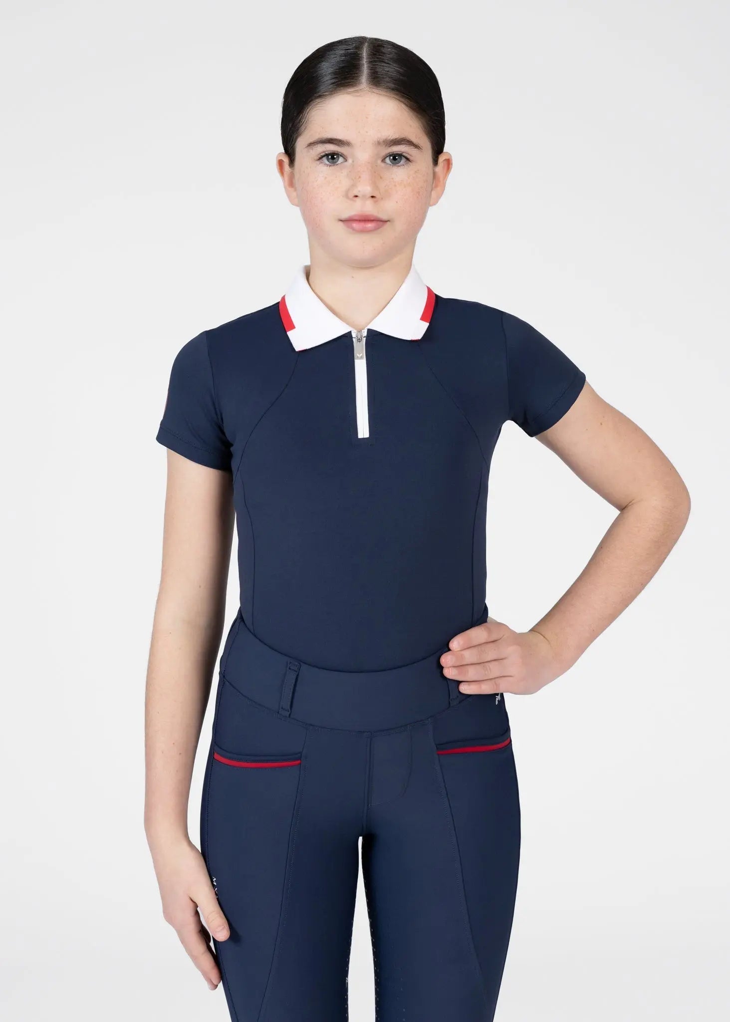 YR Concept Short Sleeve Polo Shirt (Navy) by Maximilian Equestrian at  Try A Bit