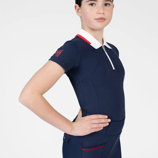 YR Concept Short Sleeve Polo Shirt (Navy) by Maximilian Equestrian at  Try A Bit