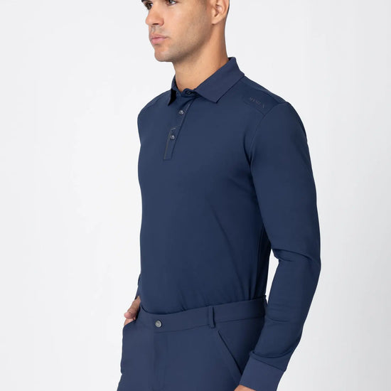 Volt Polo Shirt (Navy) by Maximilian Equestrian at  Try A Bit