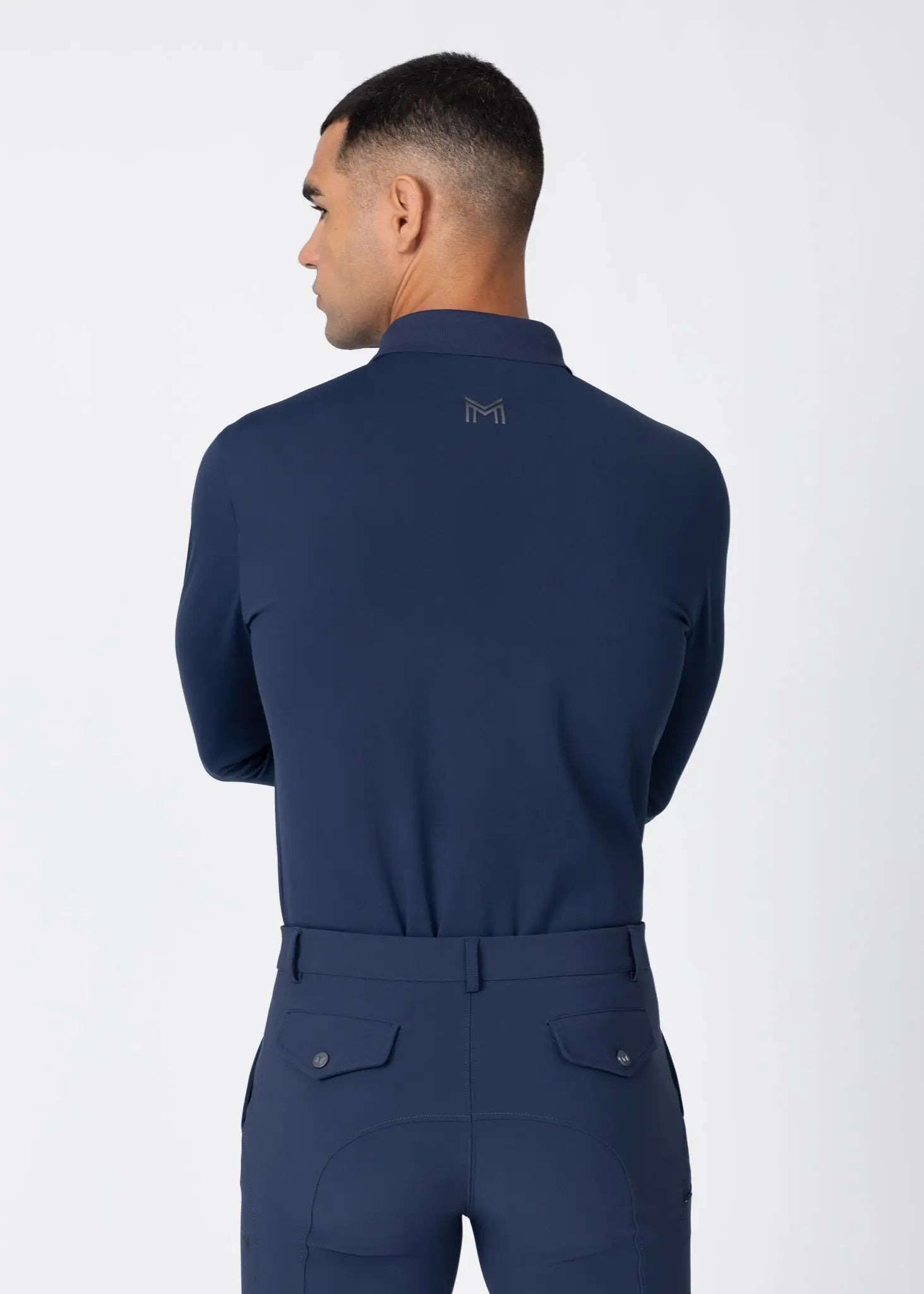 Volt Polo Shirt (Navy) by Maximilian Equestrian at  Try A Bit