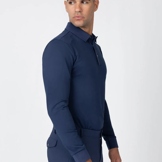 Volt Polo Shirt (Navy) by Maximilian Equestrian at  Try A Bit