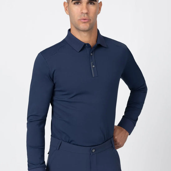 Volt Polo Shirt (Navy) by Maximilian Equestrian at  Try A Bit