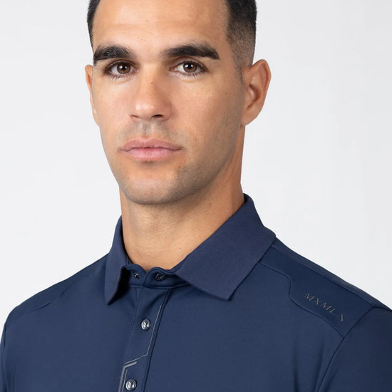 Volt Polo Shirt (Navy) by Maximilian Equestrian at  Try A Bit