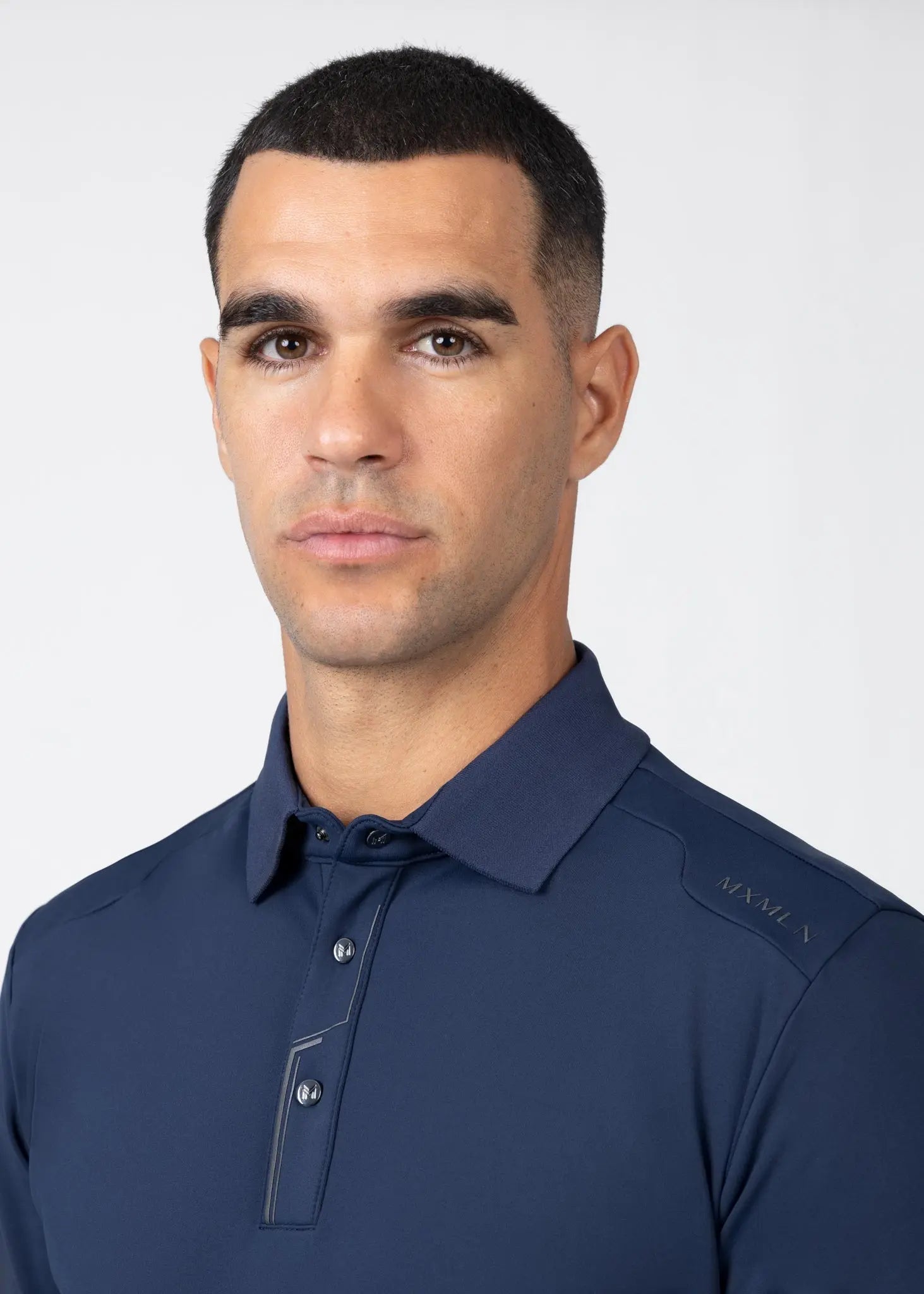 Volt Polo Shirt (Navy) by Maximilian Equestrian at  Try A Bit