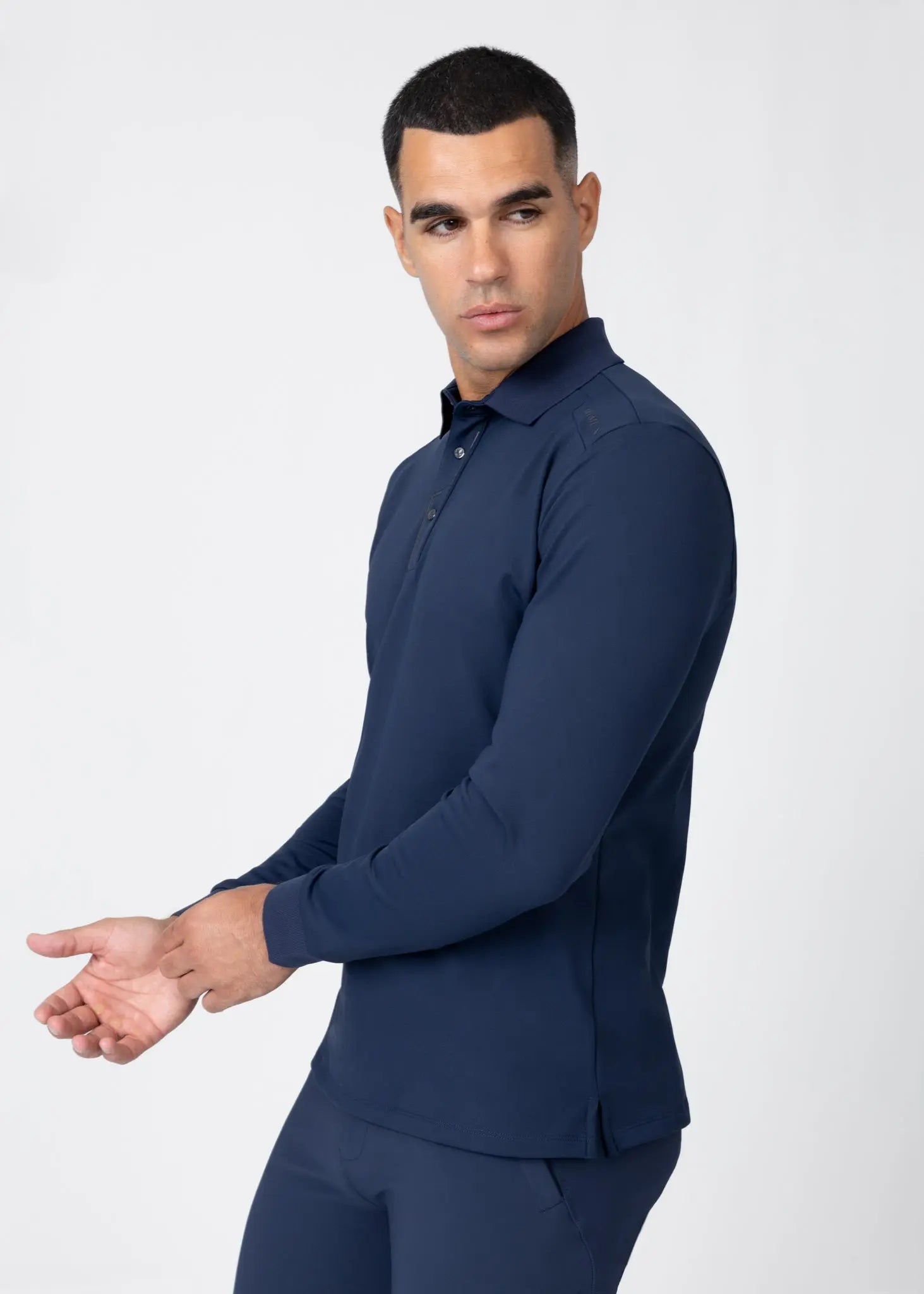 Volt Polo Shirt (Navy) by Maximilian Equestrian at  Try A Bit