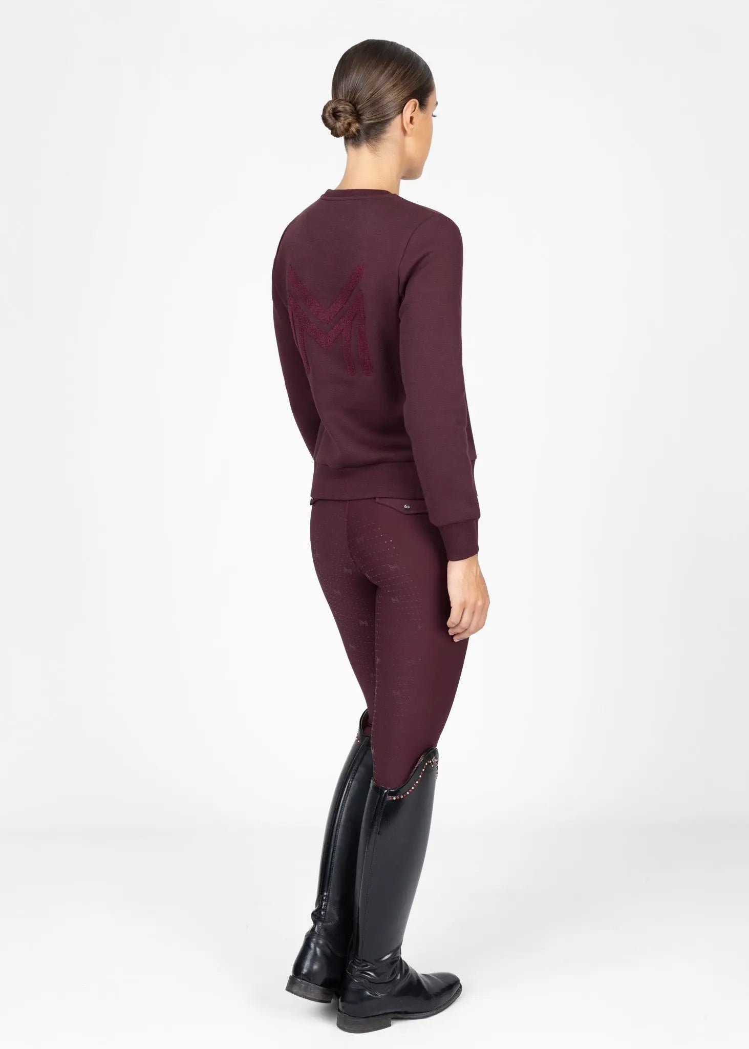 Loft Sweatshirt (Burgundy) by Maximilian Equestrian at  Try A Bit