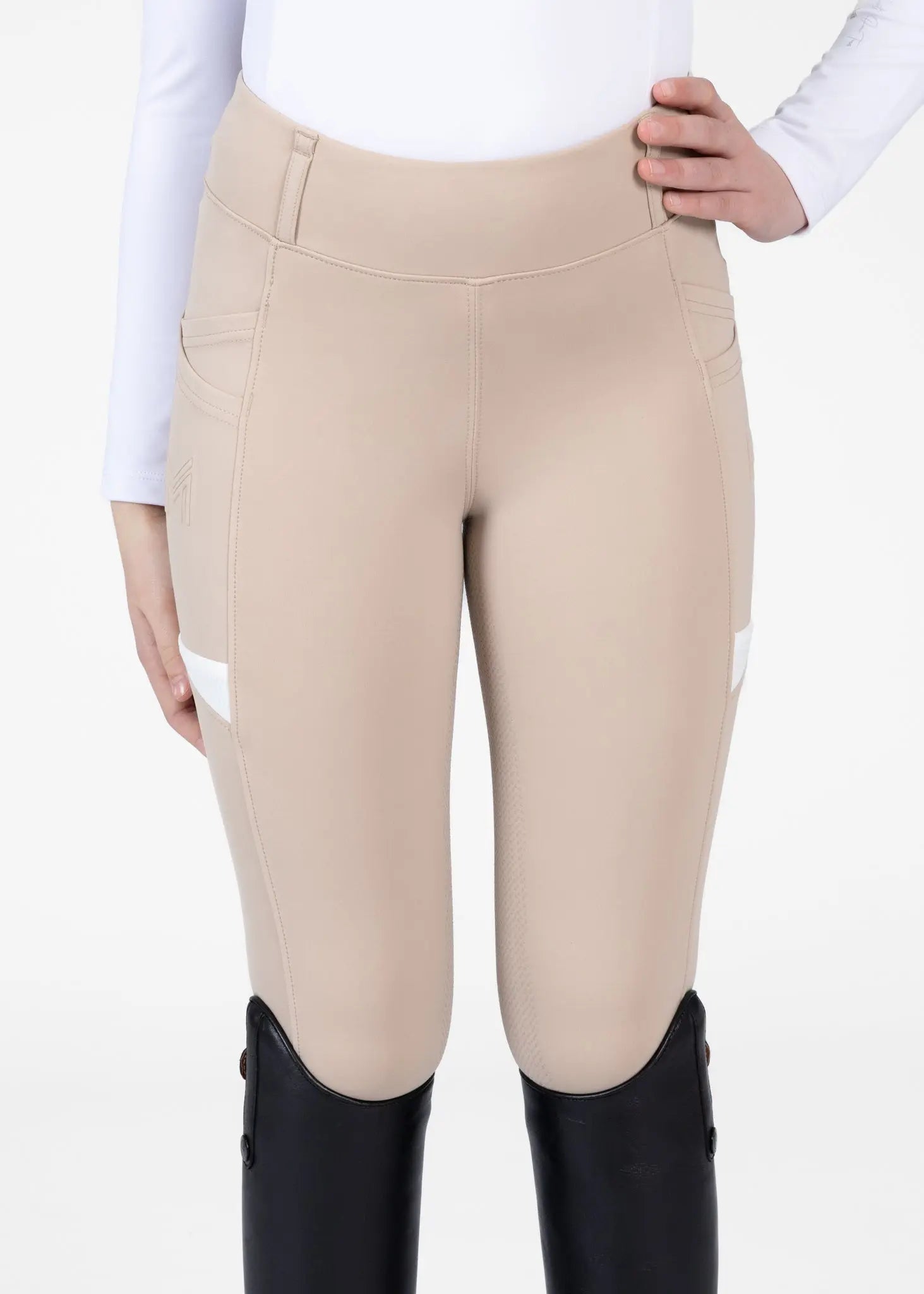 YR Tech Riding Leggings (Beige)