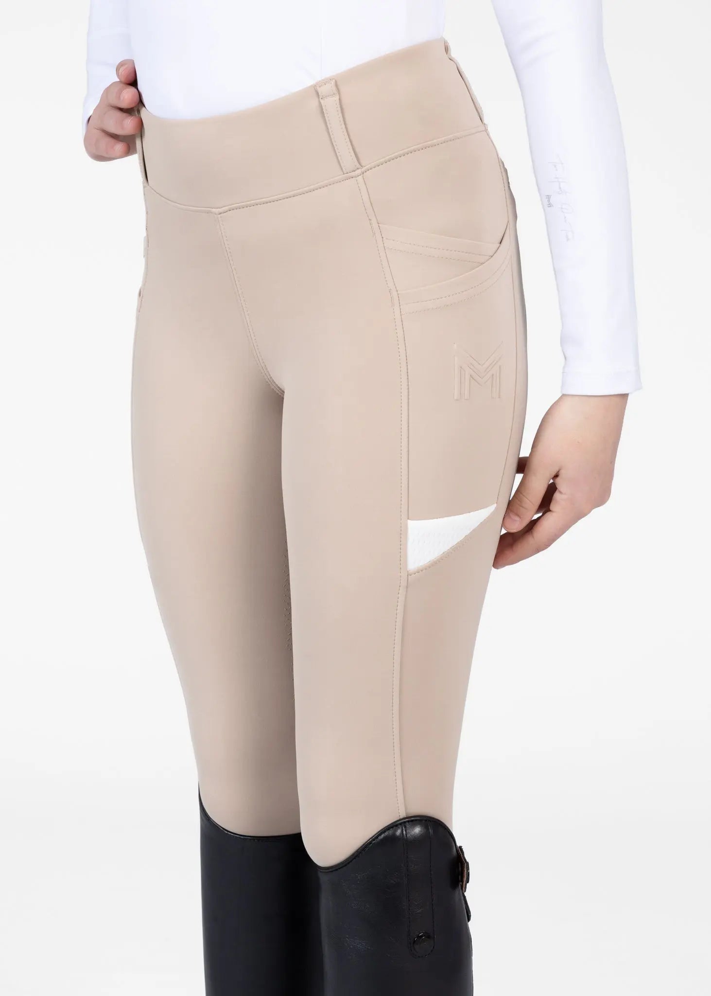 YR Tech Riding Leggings (Beige)