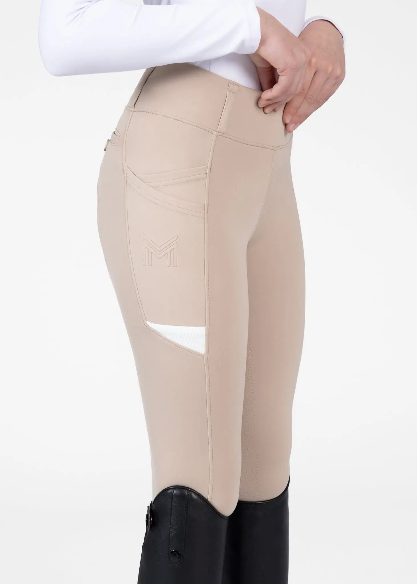 YR Tech Riding Leggings (Beige)