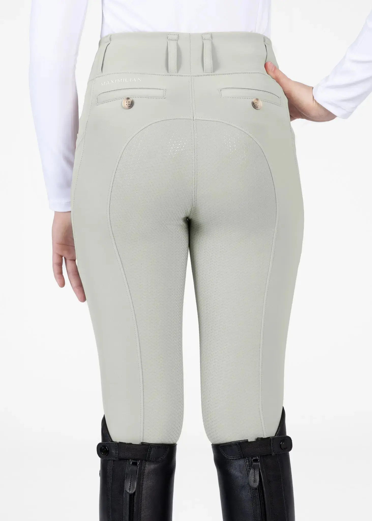 Maximilian Equestrian YR Tech Riding Leggings by Maximilian Equestrian at  Try A Bit