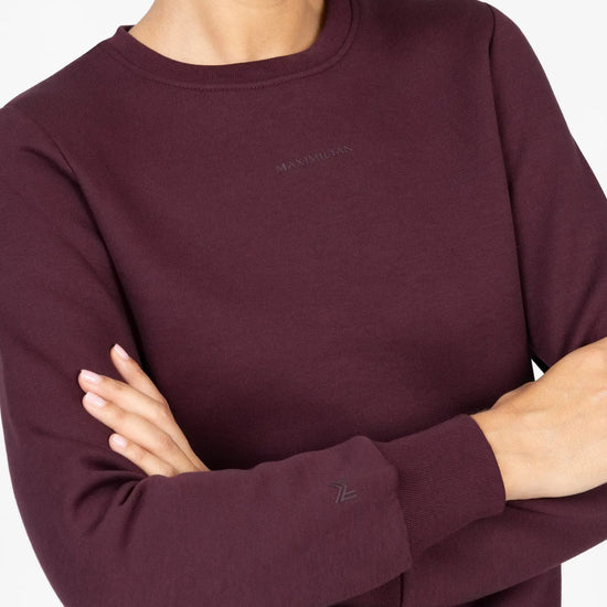 Loft Sweatshirt (Burgundy) by Maximilian Equestrian at  Try A Bit