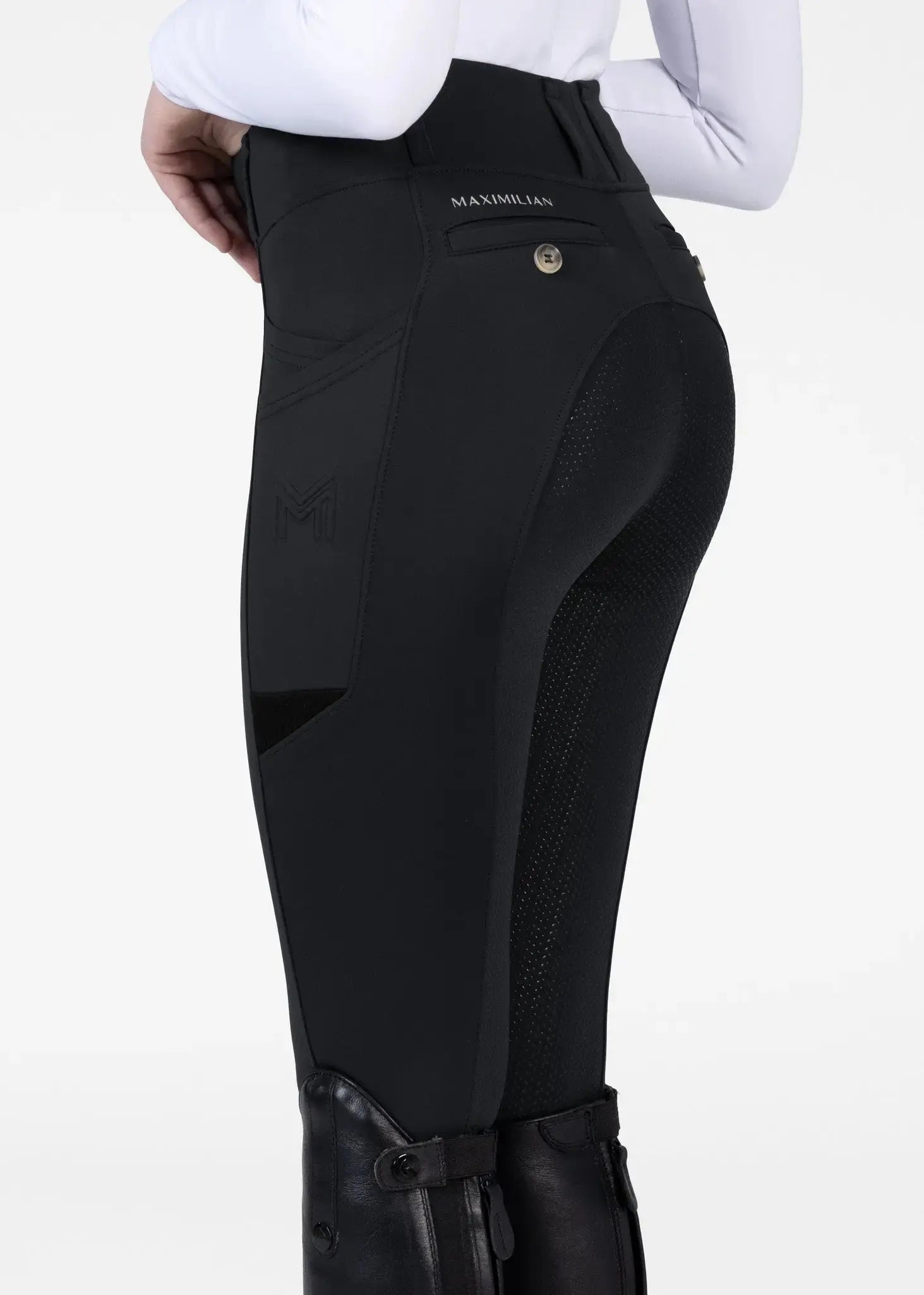 Maximilian Equestrian YR Tech Riding Leggings by Maximilian Equestrian at  Try A Bit