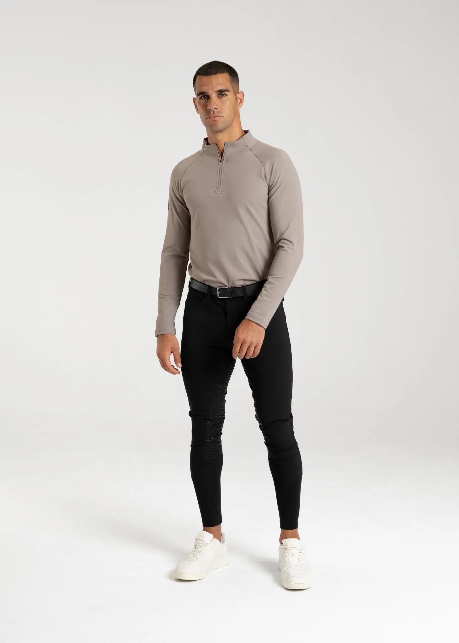 Code Long Sleeve Base Layer (Taupe) by Maximilian Equestrian at  Try A Bit