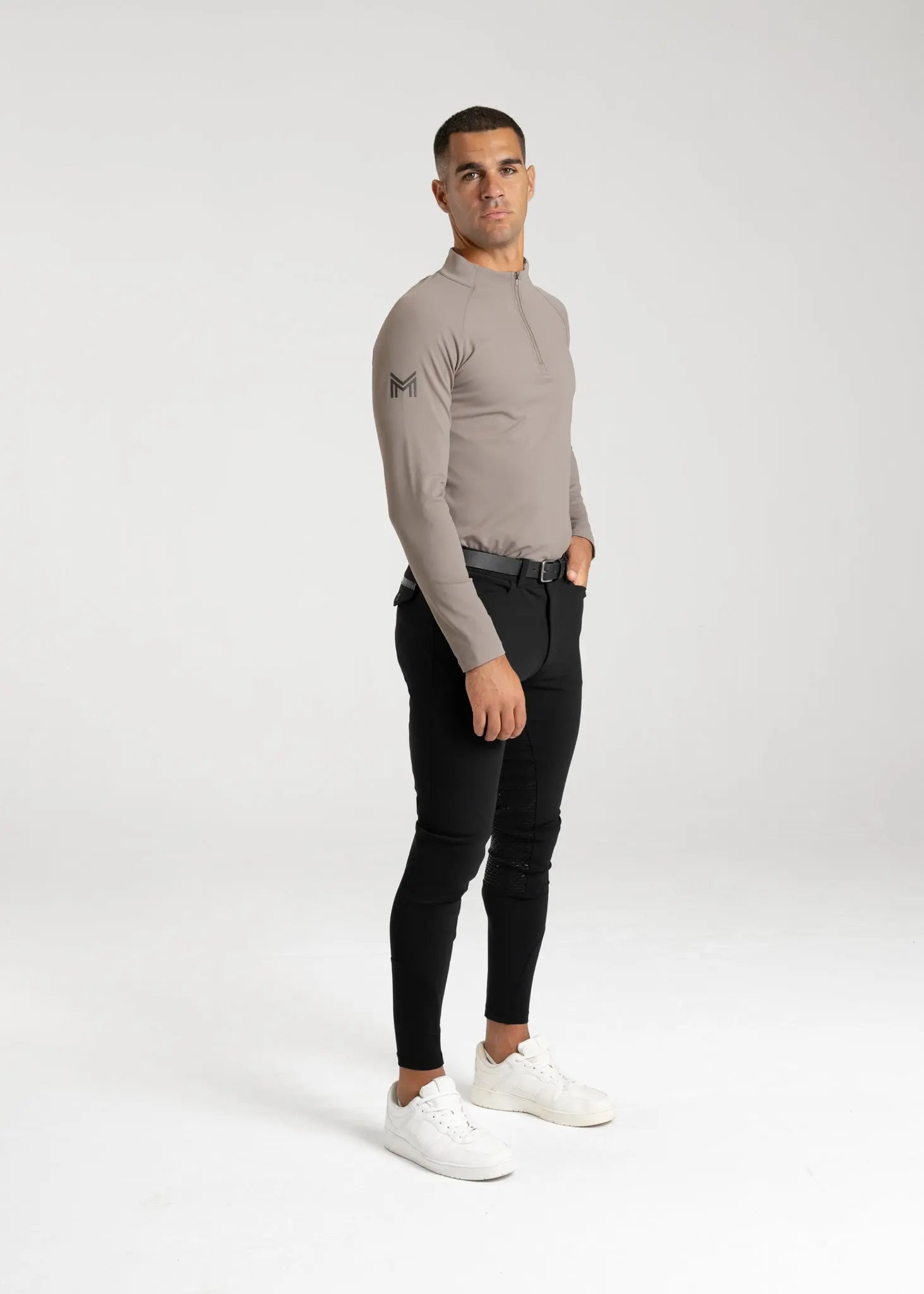 Code Long Sleeve Base Layer (Taupe) by Maximilian Equestrian at  Try A Bit