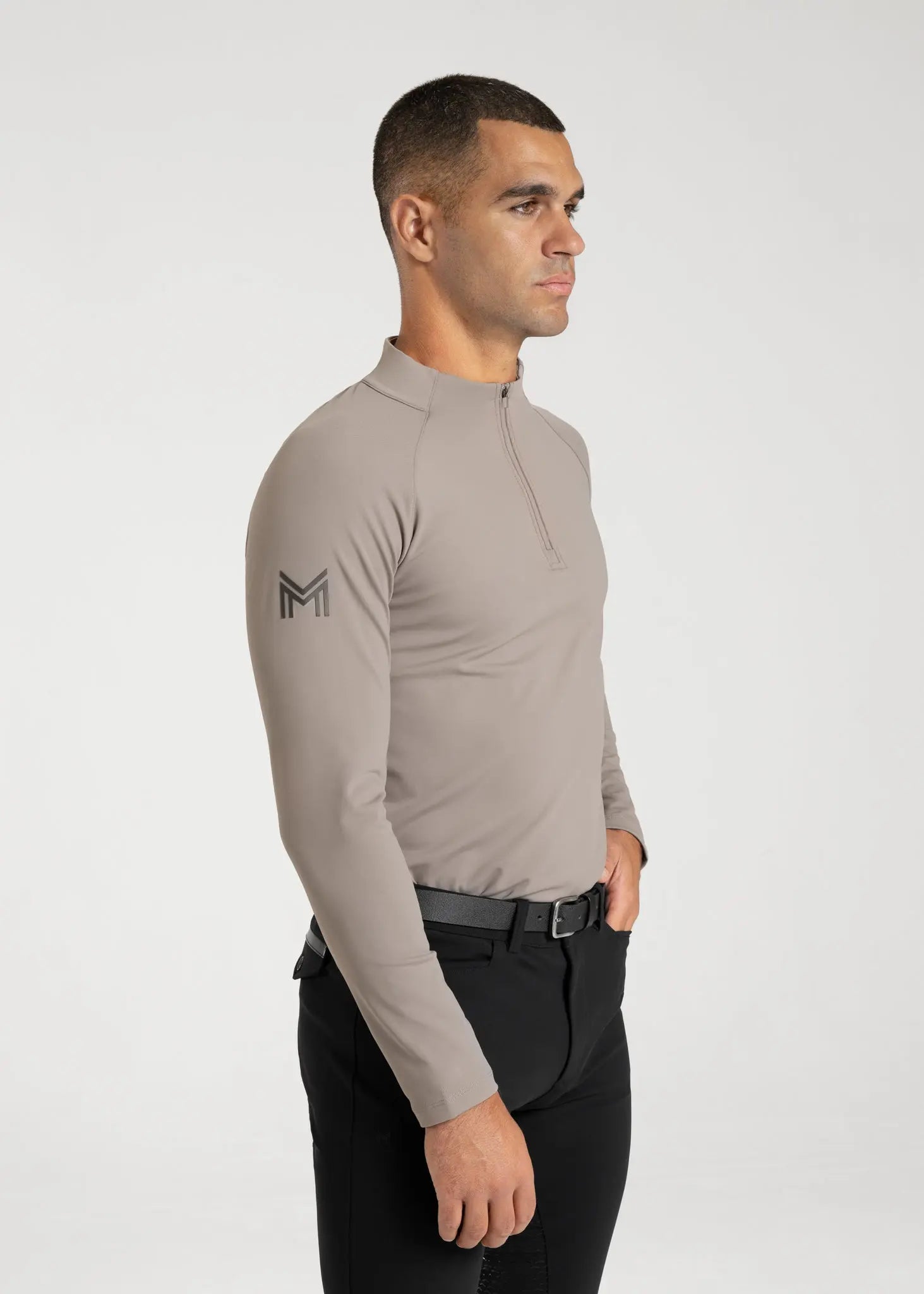 Code Long Sleeve Base Layer (Taupe) by Maximilian Equestrian at  Try A Bit