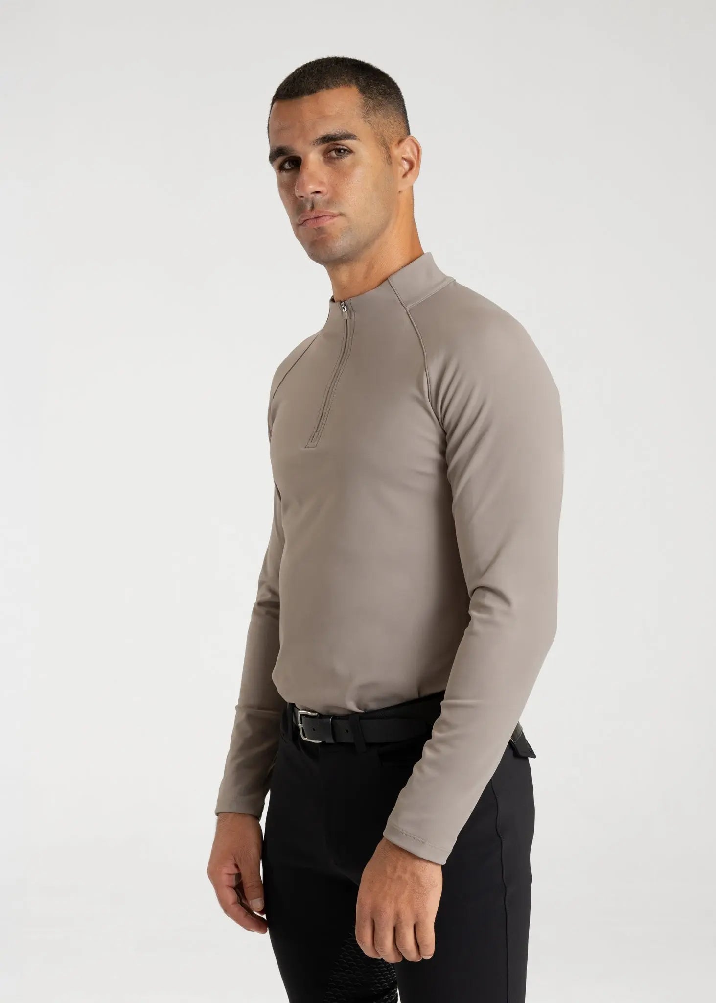 Code Long Sleeve Base Layer (Taupe) by Maximilian Equestrian at  Try A Bit