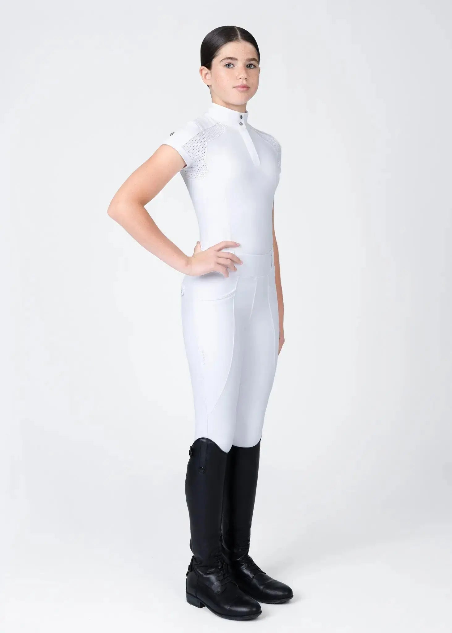 Maximilian Equestrian YR Aveen Short Sleeve Show Shirt by Maximilian Equestrian at  Try A Bit