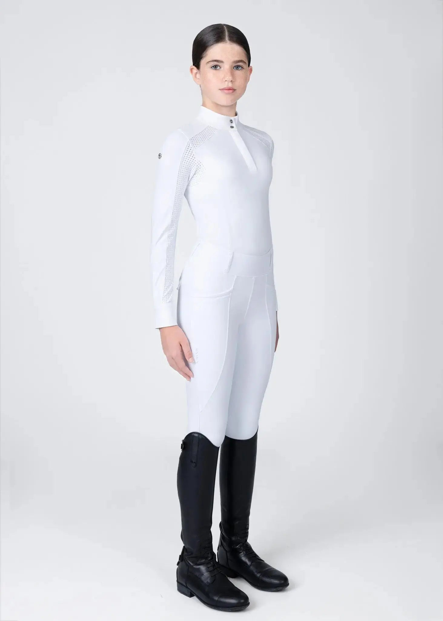 Maximilian Equestrian YR Aveen Long Sleeve Show Shirt by Maximilian Equestrian at  Try A Bit