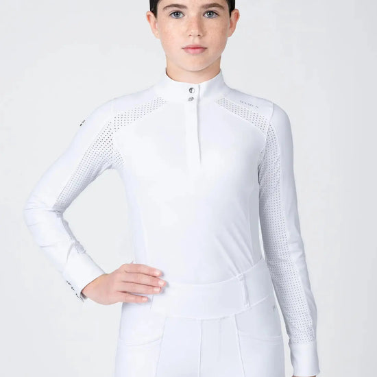Maximilian Equestrian YR Aveen Long Sleeve Show Shirt by Maximilian Equestrian at  Try A Bit