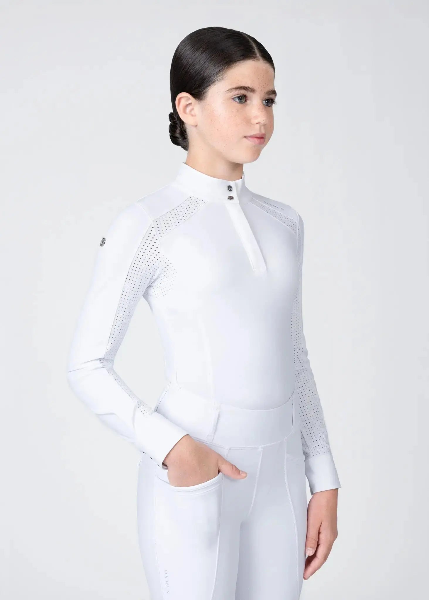 Maximilian Equestrian YR Aveen Long Sleeve Show Shirt by Maximilian Equestrian at  Try A Bit