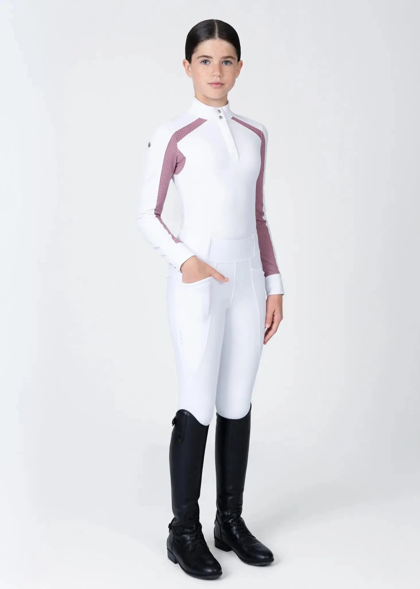 Maximilian Equestrian YR Aveen Long Sleeve Show Shirt by Maximilian Equestrian at  Try A Bit