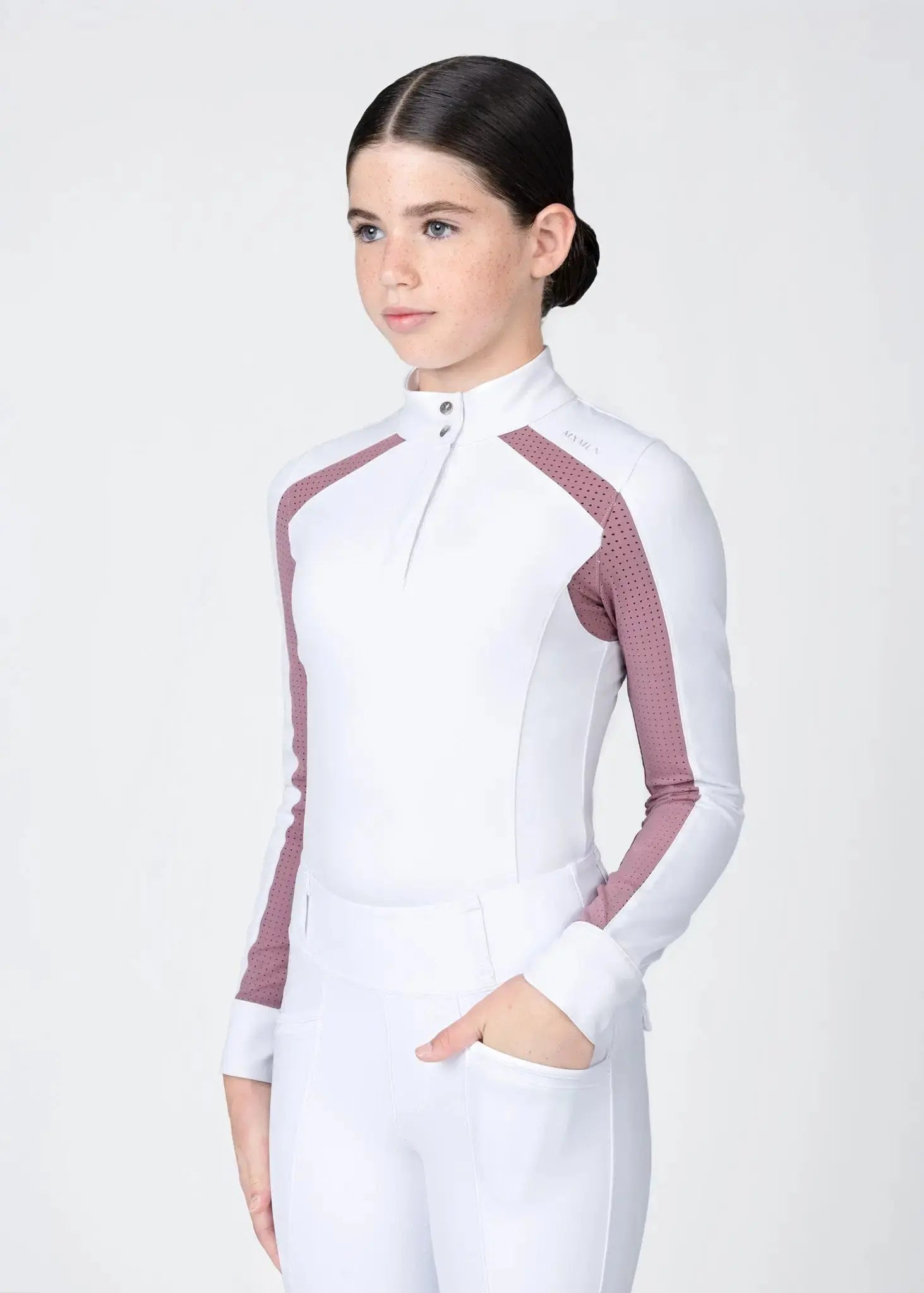 Maximilian Equestrian YR Aveen Long Sleeve Show Shirt by Maximilian Equestrian at  Try A Bit