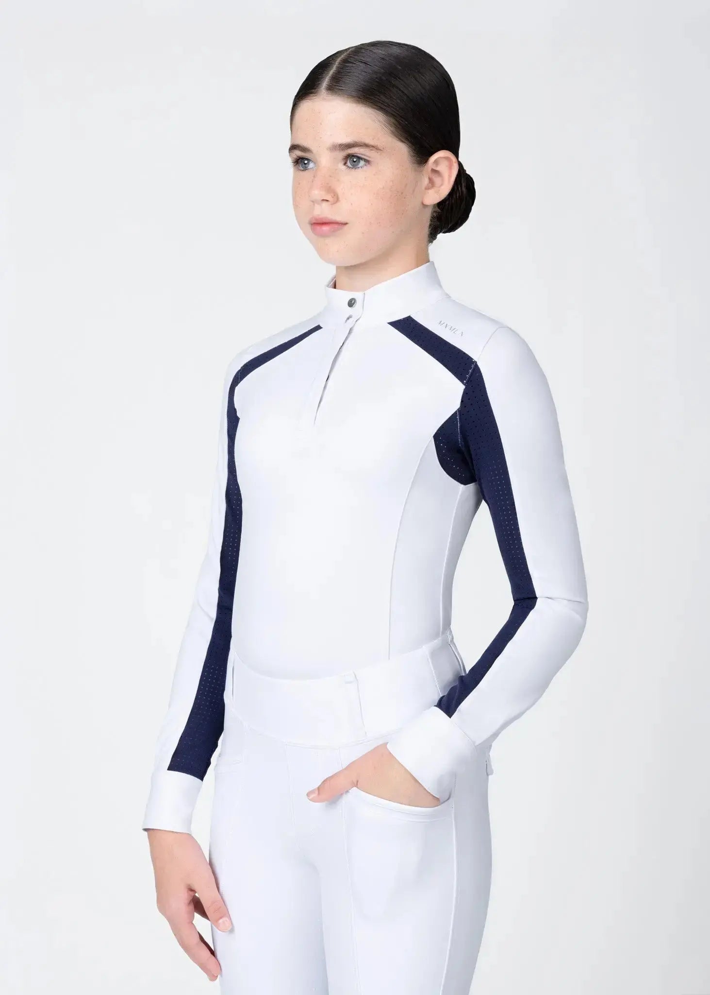 Maximilian Equestrian YR Aveen Long Sleeve Show Shirt by Maximilian Equestrian at  Try A Bit