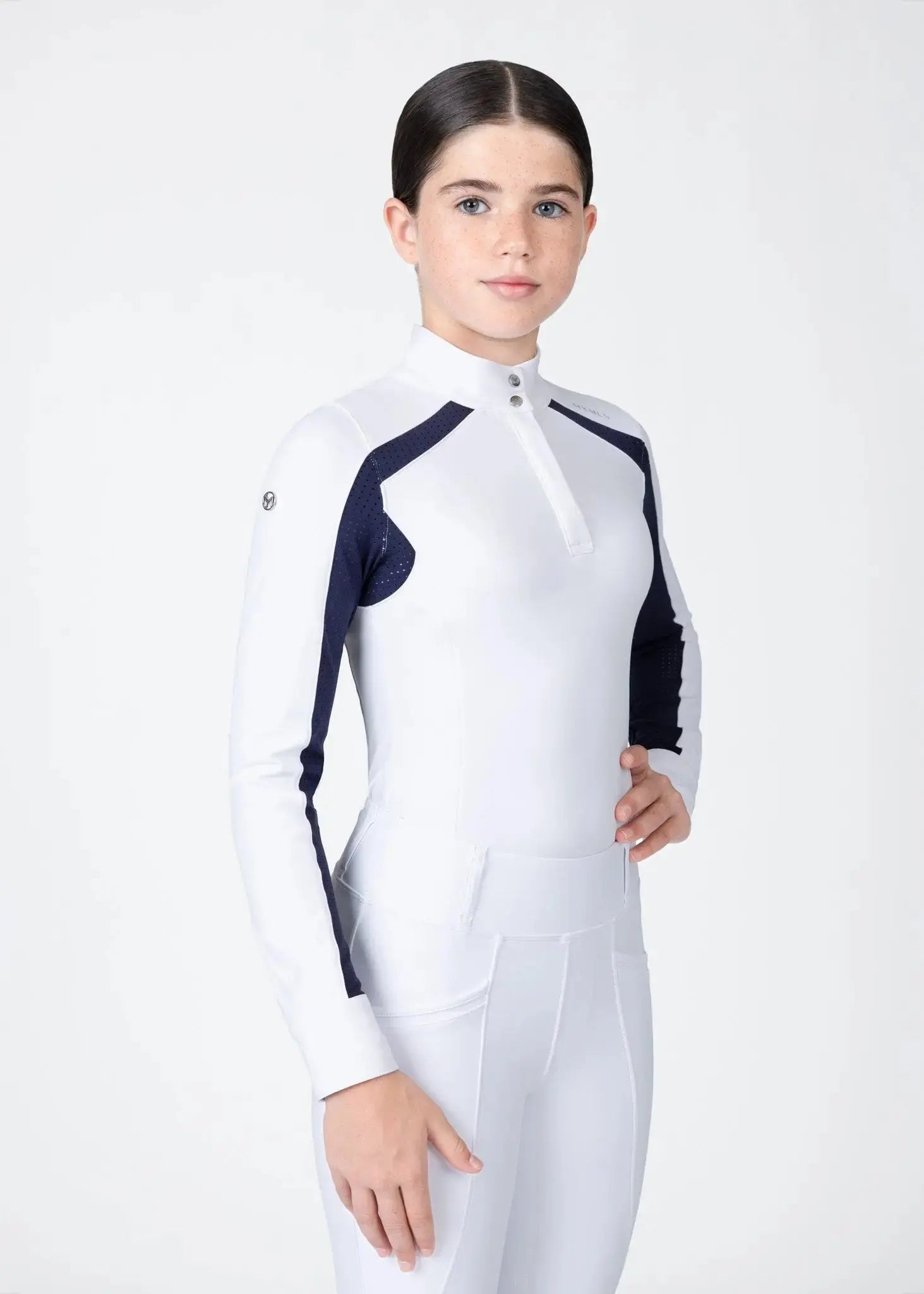 Maximilian Equestrian YR Aveen Long Sleeve Show Shirt by Maximilian Equestrian at  Try A Bit
