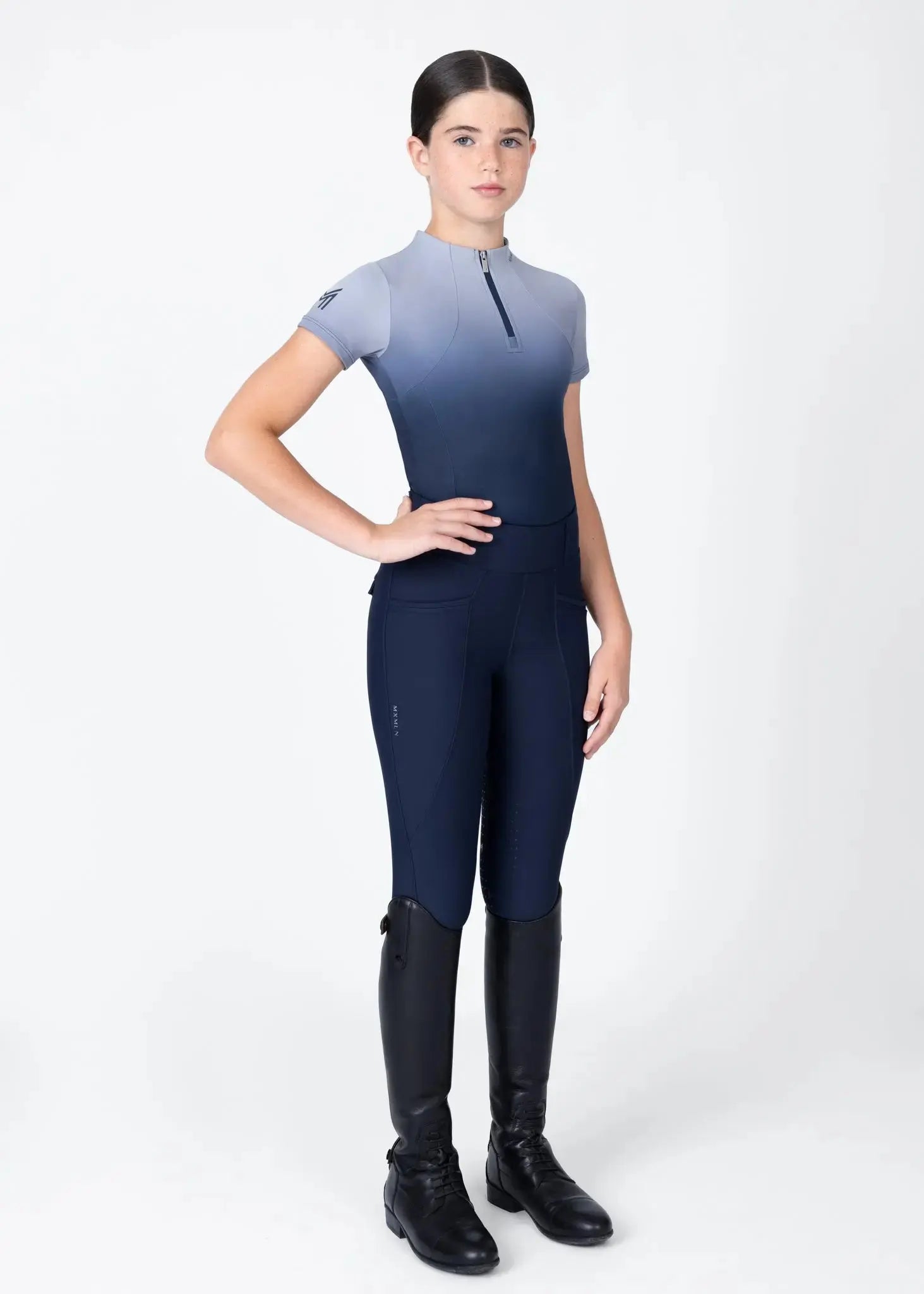 Maximilian Equestrian YR Ombré Short Sleeve Base Layer by Maximilian Equestrian at  Try A Bit
