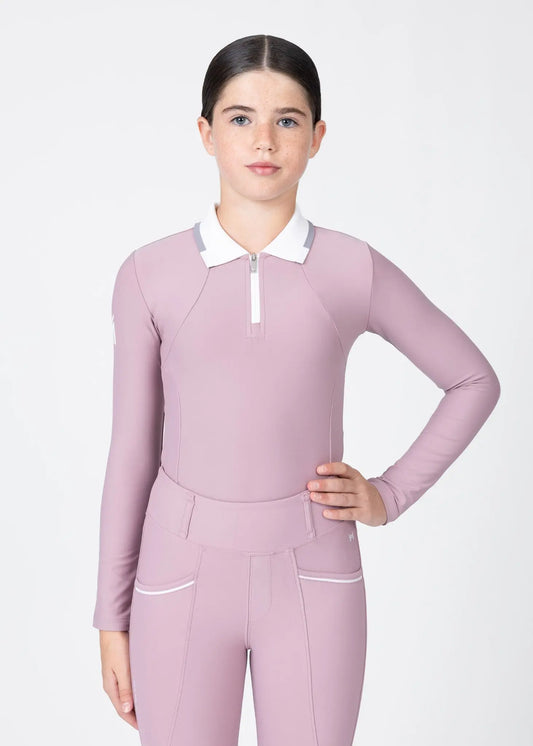 YR Concept Long Sleeve Polo Shirt (Mauve) by Maximilian Equestrian at  Try A Bit