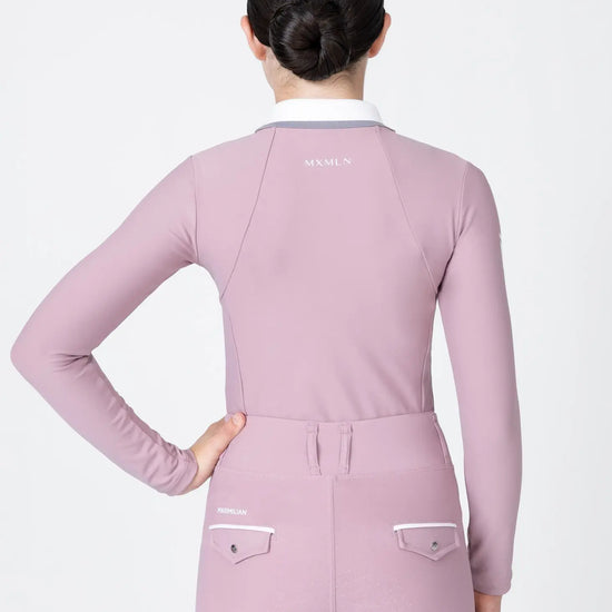 YR Concept Long Sleeve Polo Shirt (Mauve) by Maximilian Equestrian at  Try A Bit