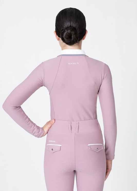 YR Concept Long Sleeve Polo Shirt (Mauve) by Maximilian Equestrian at  Try A Bit