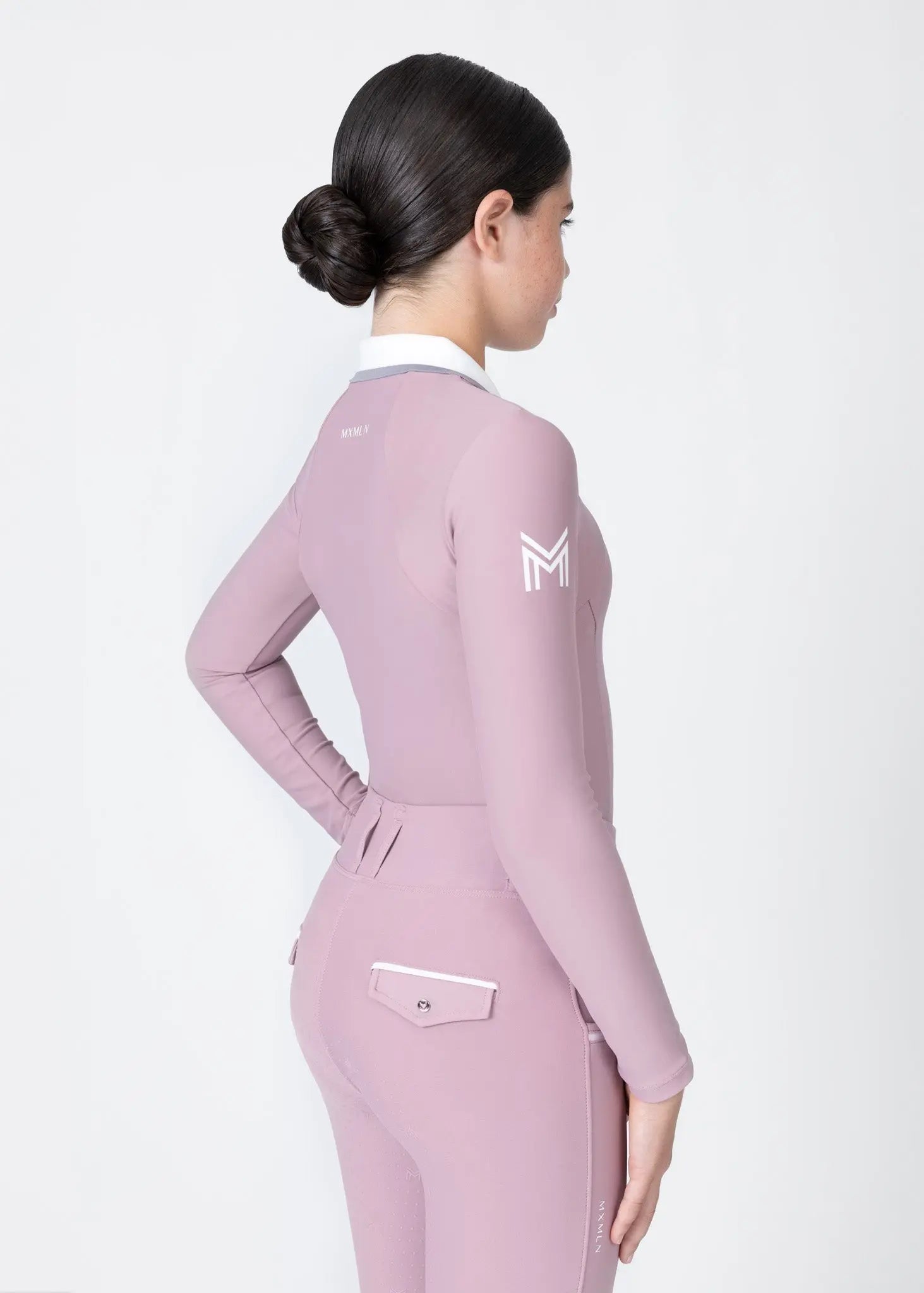 YR Concept Long Sleeve Polo Shirt (Mauve) by Maximilian Equestrian at  Try A Bit