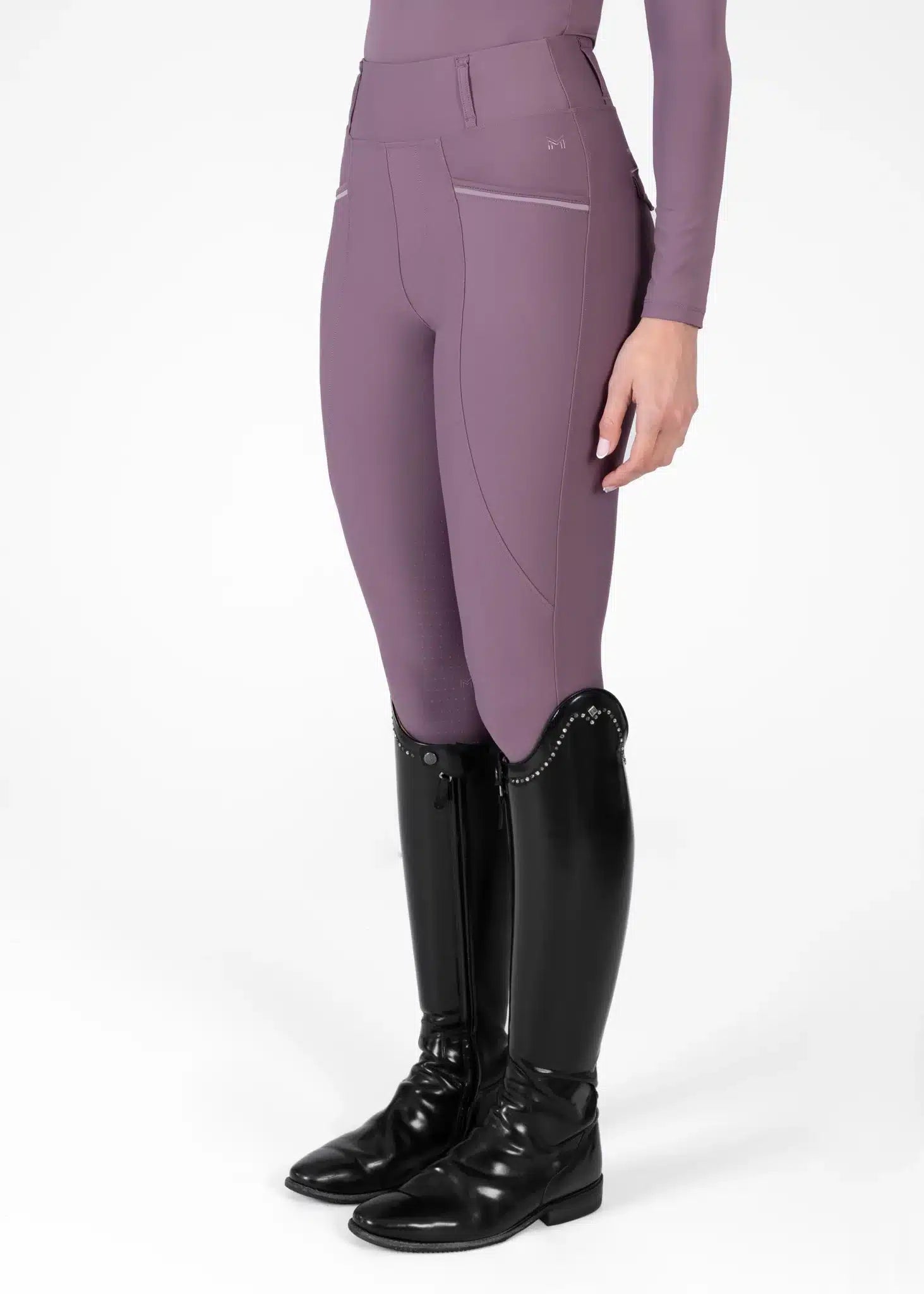 Maximilian Equestrian Pro Riding Leggings Plum by Maximilian Equestrian at  Try a Bit