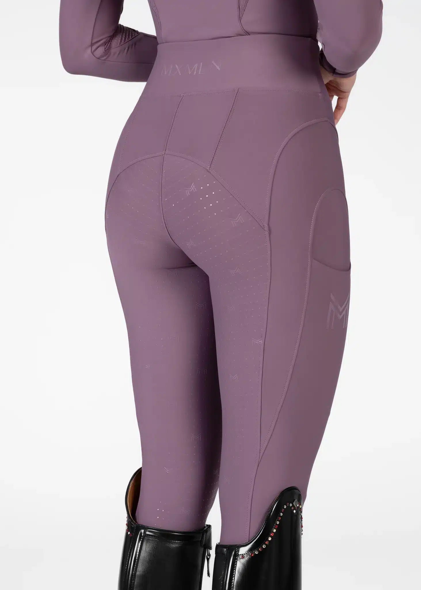 Maximilian Equestrian Outline Riding Leggings Plum by Maximilian Equestrian at  Try a Bit