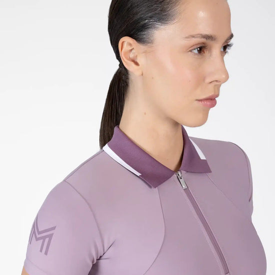 Maximilian Equestrian Concept Short Sleeve Polo Shirt — Performance Riding Tee by Maximilian Equestrian at  Try a Bit