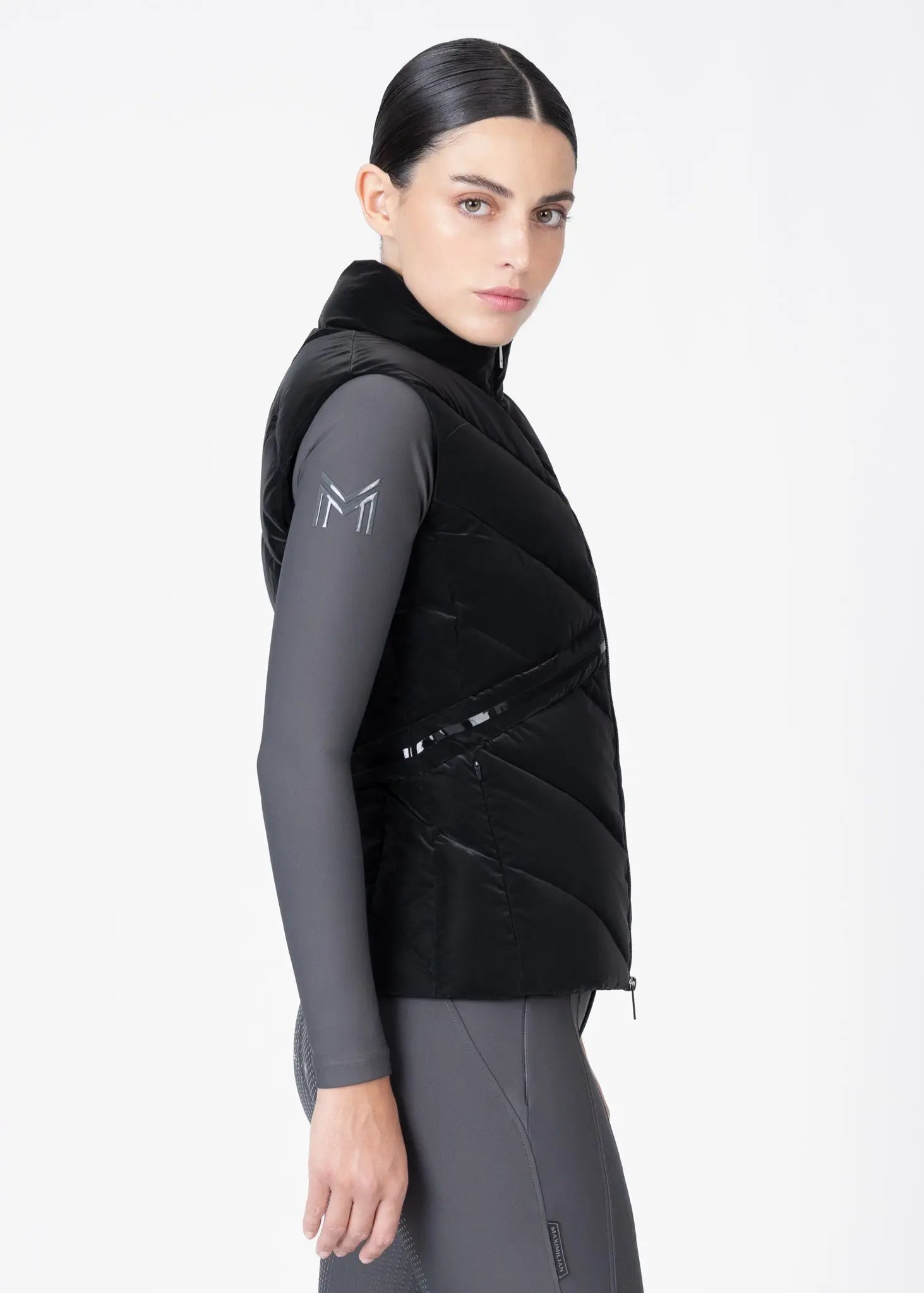 Astro Puffer Vest (Black) by Maximilian Equestrian at  Try A Bit