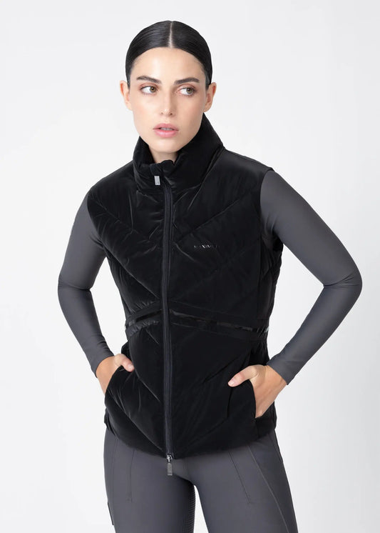 Astro Puffer Vest (Black) by Maximilian Equestrian at  Try A Bit