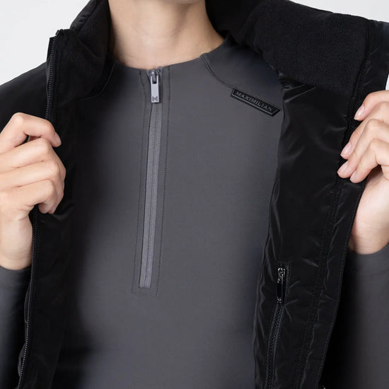 Astro Puffer Vest (Black) by Maximilian Equestrian at  Try A Bit