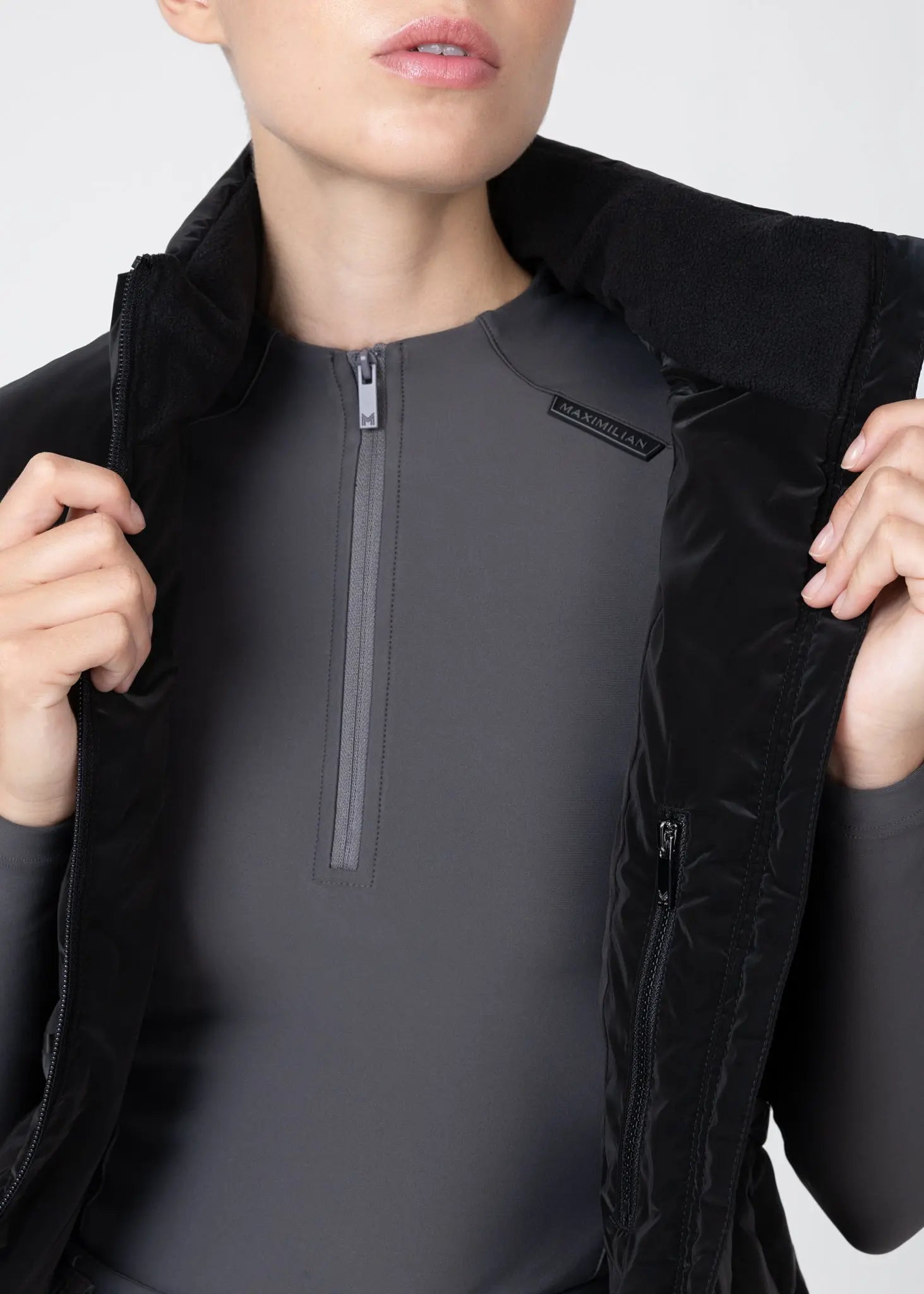 Astro Puffer Vest (Black) by Maximilian Equestrian at  Try A Bit