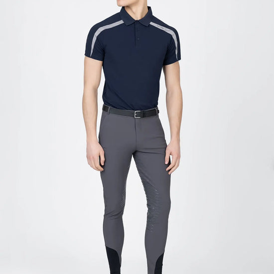 Court Polo Shirt (Navy/Grey)