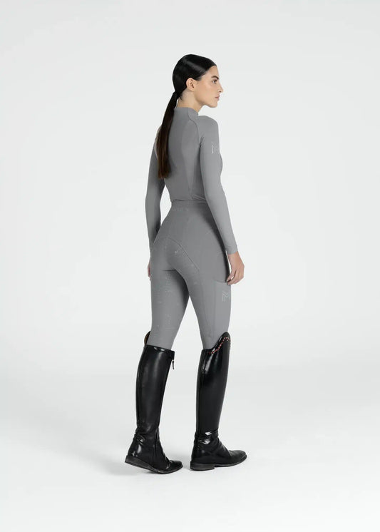 Maximilian Equestrian Outline Riding Leggings Titanium by Maximilian Equestrian at  Try a Bit